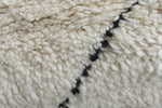 Beni Ourain Rug 5.5 x 8.2 ft Handwoven Moroccan Wool Carpet