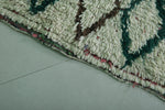 Moroccan Berber Rug 3.8 X 5.5 Feet - Colorful Diamond Pattern Handwoven