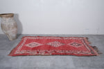 Vintage Moroccan rug 3.6 X 7.8 Feet