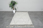 Beni Ourain Rug 3.9x5 ft - Handmade Moroccan Wool Carpet