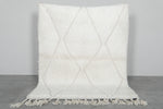 Beni Ourain Rug 3.9x5 ft - Handmade Moroccan Wool Carpet