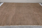 Handmade Moroccan Wool Rug - Soft Brown | 9 x 11.1 ft