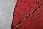 Red Moroccan Berber Azilal Carpet - 4.2 FT X 10.4 FT | Handwoven Runner Rug