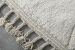 Beni Ourain Rug 3.9x5 ft - Handmade Moroccan Wool Carpet