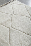 Beni Ourain Rug 3.9x5 ft - Handmade Moroccan Wool Carpet