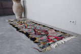 Moroccan runner rug 2.5 X 9.2 Feet