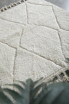 Beni Ourain Rug 3.9x5 ft - Handmade Moroccan Wool Carpet
