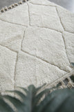 Beni Ourain Rug 3.9x5 ft - Handmade Moroccan Wool Carpet