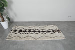 Moroccan Wool Rug 2.6 x 5.9 FT Handmade Berber Runner