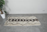 Moroccan Wool Rug 2.6 x 5.9 FT Handmade Berber Runner