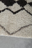 Moroccan Wool Rug 2.6 x 5.9 FT Handmade Berber Runner