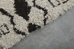 Moroccan Wool Rug 2.6 x 5.9 FT Handmade Berber Runner