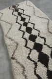 Moroccan Wool Rug 2.6 x 5.9 FT Handmade Berber Runner