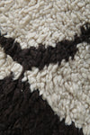 Moroccan Wool Rug 2.6 x 5.9 FT Handmade Berber Runner