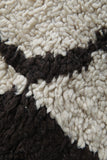 Moroccan Wool Rug 2.6 x 5.9 FT Handmade Berber Runner
