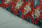 Moroccan Berber Rug 2.7 X 5.2 Feet - Handmade Vibrant Boucherouite