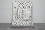 Beni Ourain Rug 4.7 x 7.9 ft Handmade Moroccan Wool Carpet