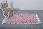 Moroccan rug handmade 2 FT X 4.3 FT