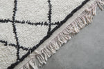 Beni Ourain Rug 4.7 x 7.9 ft Handmade Moroccan Wool Carpet