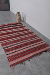 Hand Woven moroccan rug 3.9 FT X 6.4 FT