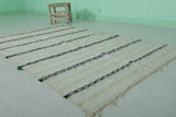 Traditional Moroccan Wedding Blanket Rug – 3.7 FT x 6.3 FT | Authentic Berber Decor