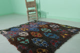 Handmade Moroccan Berber Rug - 3.4 x 4 ft with Colorful Geometric Patterns