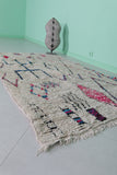 Berber handmade moroccan old carpet  4.3 FT X 7.2 FT