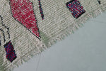 Berber handmade moroccan old carpet  4.3 FT X 7.2 FT