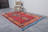 Moroccan vintage rug 3.4 X 5.7 Feet