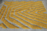 Yellow handmade rug - Custom rug - Moroccan Wool rug