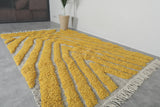 Yellow handmade rug - Custom rug - Moroccan Wool rug