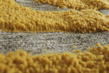 Yellow handmade rug - Custom rug - Moroccan Wool rug