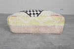 Artisan Moroccan Pouf – Handwoven Wool Floor Cushion