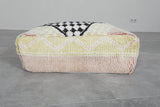 Artisan Moroccan Pouf – Handwoven Wool Floor Cushion