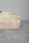 Artisan Moroccan Pouf – Handwoven Wool Floor Cushion