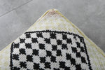 Artisan Moroccan Pouf – Handwoven Wool Floor Cushion