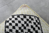 Artisan Moroccan Pouf – Handwoven Wool Floor Cushion
