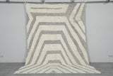 Handmade Moroccan Rug - 7x10 FT Geometric Cream and Gray | Luxe Berber Design