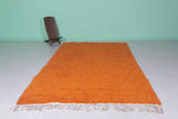 6.3 x 10.1 ft Moroccan Rug – Vibrant Orange Wool