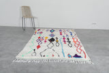 Colorful berber rug 4.6 FT × 7.2 FT