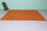 6.3 x 10.1 ft Moroccan Rug – Vibrant Orange Wool