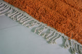 6.3 x 10.1 ft Moroccan Rug – Vibrant Orange Wool