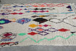 Colorful berber rug 4.6 FT × 7.2 FT