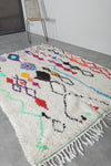 Colorful berber rug 4.6 FT × 7.2 FT