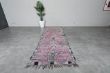 Vintage Moroccan rug  3.4 FT X 9.9 FT