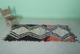 Authentic Moroccan Berber Rug - Bold Geometric Pattern