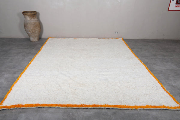 Handwoven yellow kilim Moroccan rug – Unique design