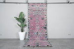 Vintage Moroccan rug  3.4 FT X 9.9 FT