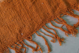 Orange Moroccan Handwoven Kilim 5 FT x 7.6 FT – Vibrant Traditional Wool Rug