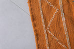 Orange Moroccan Handwoven Kilim 5 FT x 7.6 FT – Vibrant Traditional Wool Rug